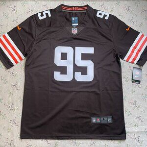 Myles Garrett #95 Brown Cleveland Browns Player Game Jersey